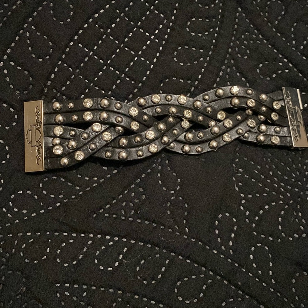 Harley Davidson leather bracelet